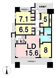 ロイヤルクレスト各務原3 4LDKの間取図画像