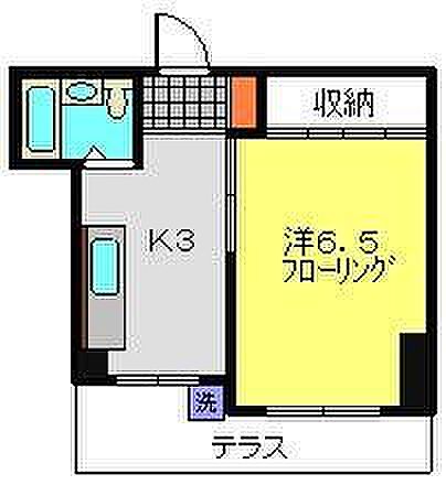 角田コーポ 101｜神奈川県横浜市鶴見区生麦５丁目(賃貸マンション1K・1階・24.95㎡)の写真 その2