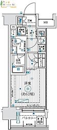 アーリアシティ川崎 1Kの間取図画像