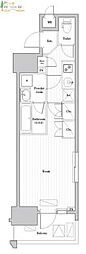 ARKMARK大森町ASYLCOURT 1Kの間取図画像