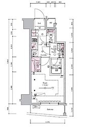 SYFORME SHINKOYASU 1Kの間取図画像