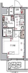 ハーモニーレジデンス大森ウエスト 1Kの間取図画像
