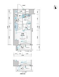 メインステージ川崎南幸町 1Kの間取図画像