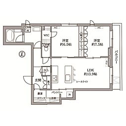 Ra Lux 2LDKの間取図画像