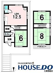 中古戸建　大東市北条5丁目（昭和49年築）