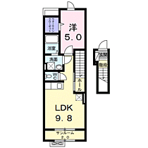 ライブタウンたかだ　Ｂ 205 ｜ 長野県長野市大字高田376-1（賃貸アパート1LDK・2階・42.04㎡） その2