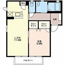 ラフランス  ｜ 長野県長野市安茂里小市３丁目（賃貸アパート1LDK・1階・43.54㎡） その2