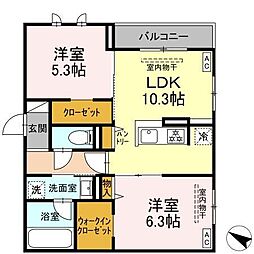 間取図画像 2LDK