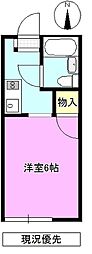 西長野フジハイツ 1Kの間取図画像