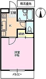 ピュアシティ若里通り 1Kの間取図画像