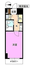 ダイアパレス長野大通り 1Kの間取図画像