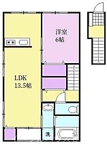 エリコーポII A203 ｜ 福岡県久留米市田主丸町朝森383-1（賃貸アパート1LDK・2階・50.00㎡） その2