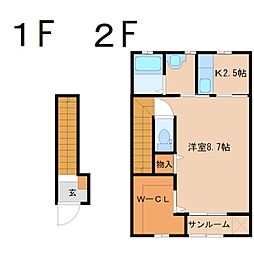 サンウェーブ 1SKの間取図画像