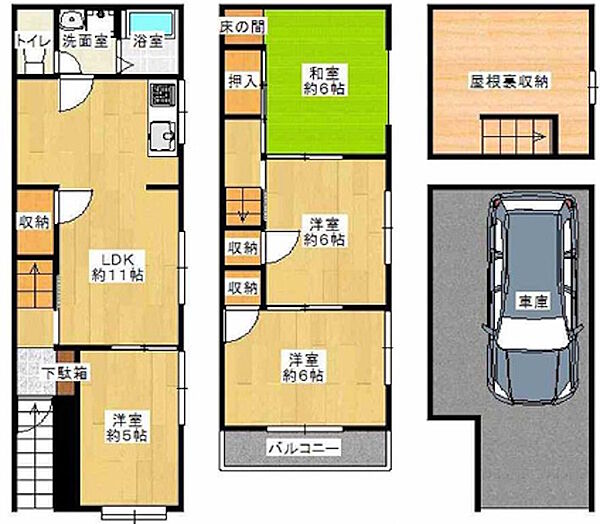 間取りを拡大表示