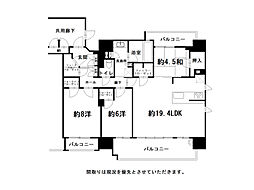 クレアホームズ鷹匠公園前 3LDKの間取図画像