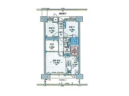 ポレスター越前町 2SLDKの間取図画像