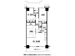 間取図画像 3LDK
