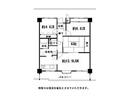 サーパス高須 3LDKの間取図画像