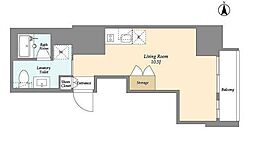 V-styleIRIYA ワンルームの間取図画像