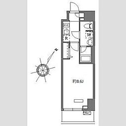 ソラステージ金町 1Kの間取図画像
