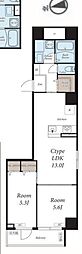 石見ビル 2LDKの間取図画像