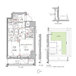 グレイシア・ヴァースクレイシアIDZ本所吾妻橋 1DKの間取図画像