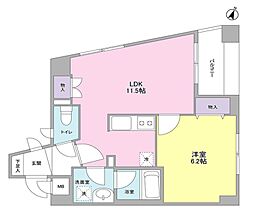 カーサ・アカマ 1SLDKの間取図画像