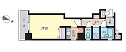 イースト駒形 1Kの間取図画像