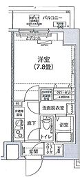 アイルグランデ押上イースト 1Kの間取図画像