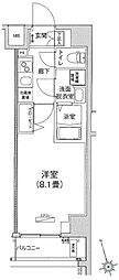 アイルグランデ押上イースト 1Kの間取図画像