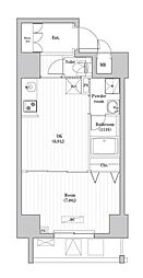 CREATIF押上 1DKの間取図画像