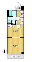 ライオンズマンション吾妻橋 1DKの間取図画像
