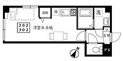 ラ・フォート南千住 ワンルームの間取図画像