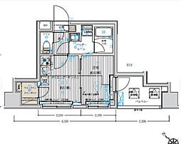 ベルグレード浅草DUE 1DKの間取図画像