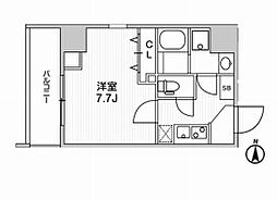 仮)Weave Base -Ueno North 1Kの間取図画像