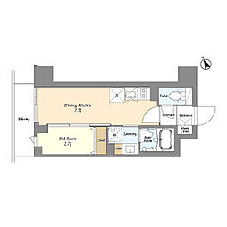 墨田区八広1丁目マンション 1DKの間取図画像