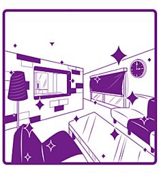 名古屋市営東山線 今池駅 徒歩5分の賃貸マンション 8階1Kのリビング/ダイニング