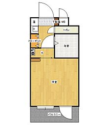 桜山アネックス ワンルームの間取図画像