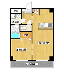 STプラザ吹上 1LDKの間取図画像