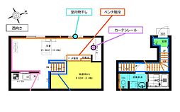 RadIAnce桜本町(レイディエンス桜本町) ワンルームの間取図画像