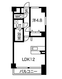 ティーアイ・スクエア 1LDKの間取図画像