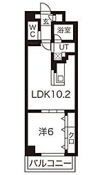 Stanza神村 1LDKの間取図画像