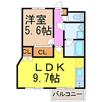 愛知県名古屋市瑞穂区彌富町字緑ケ岡（賃貸マンション1LDK・4階・38.55㎡） その2