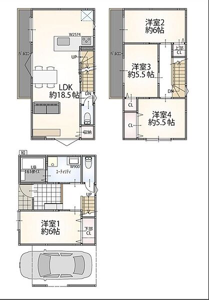 間取りを拡大表示