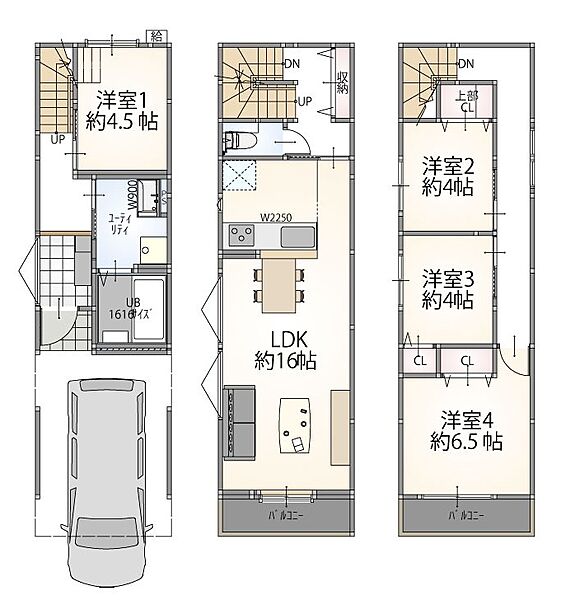 間取りを拡大表示