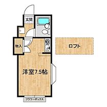 You　One 201 ｜ 茨城県水戸市渡里町（賃貸アパート1R・2階・17.38㎡） その2