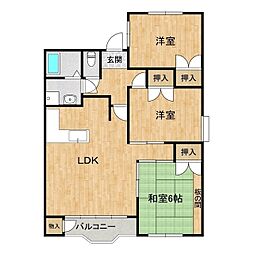 ウインザーヒルズマミ 3LDKの間取図画像