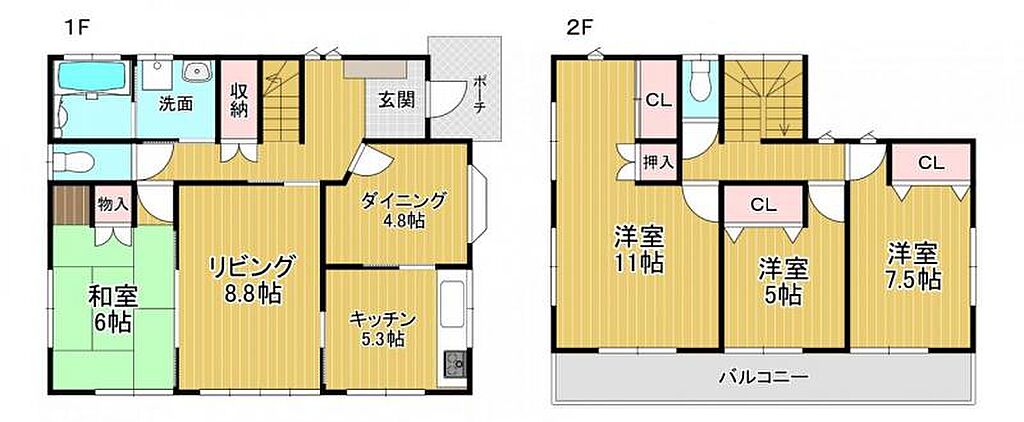 detached 茨城県水戸市鯉淵町