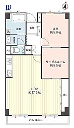 間取図画像 1SLDK