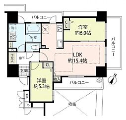 間取図画像 2LDK